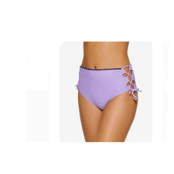 Hula Honey Juniors High-Waist Bikini Bottoms Purple Size XL - Picture 1 of 1